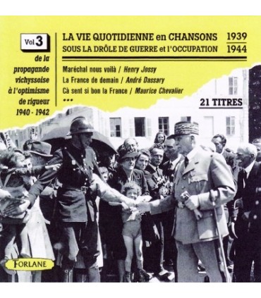 CHANSONS SOUS L'OCCUPATION Vol. 3